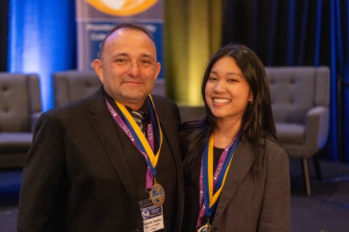 Past CCBA scholarship recipients at the national conference